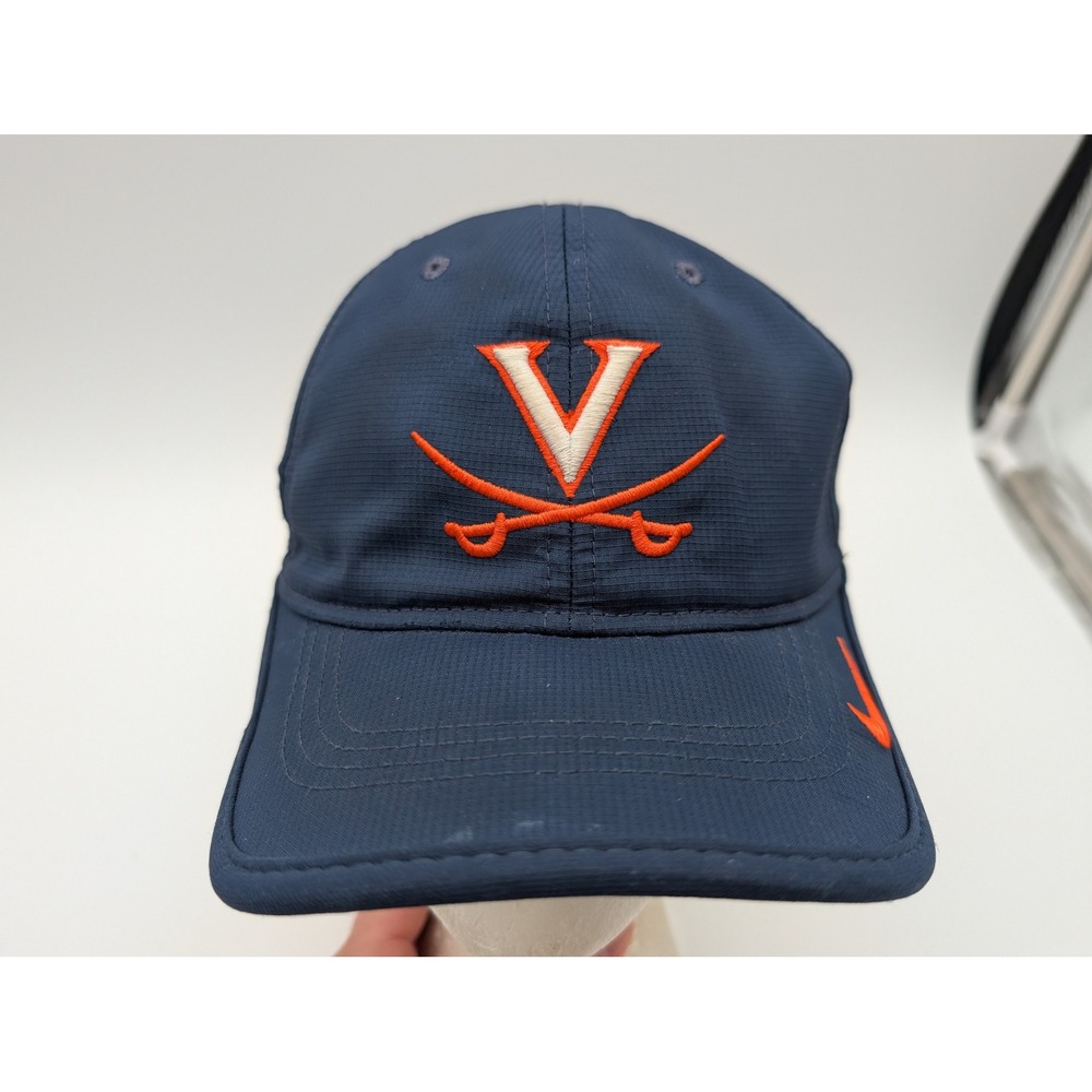 Nike UVA Virginia Cavaliers Dri-FIT Hat Navy Blue Adjustable Ripstop Cap